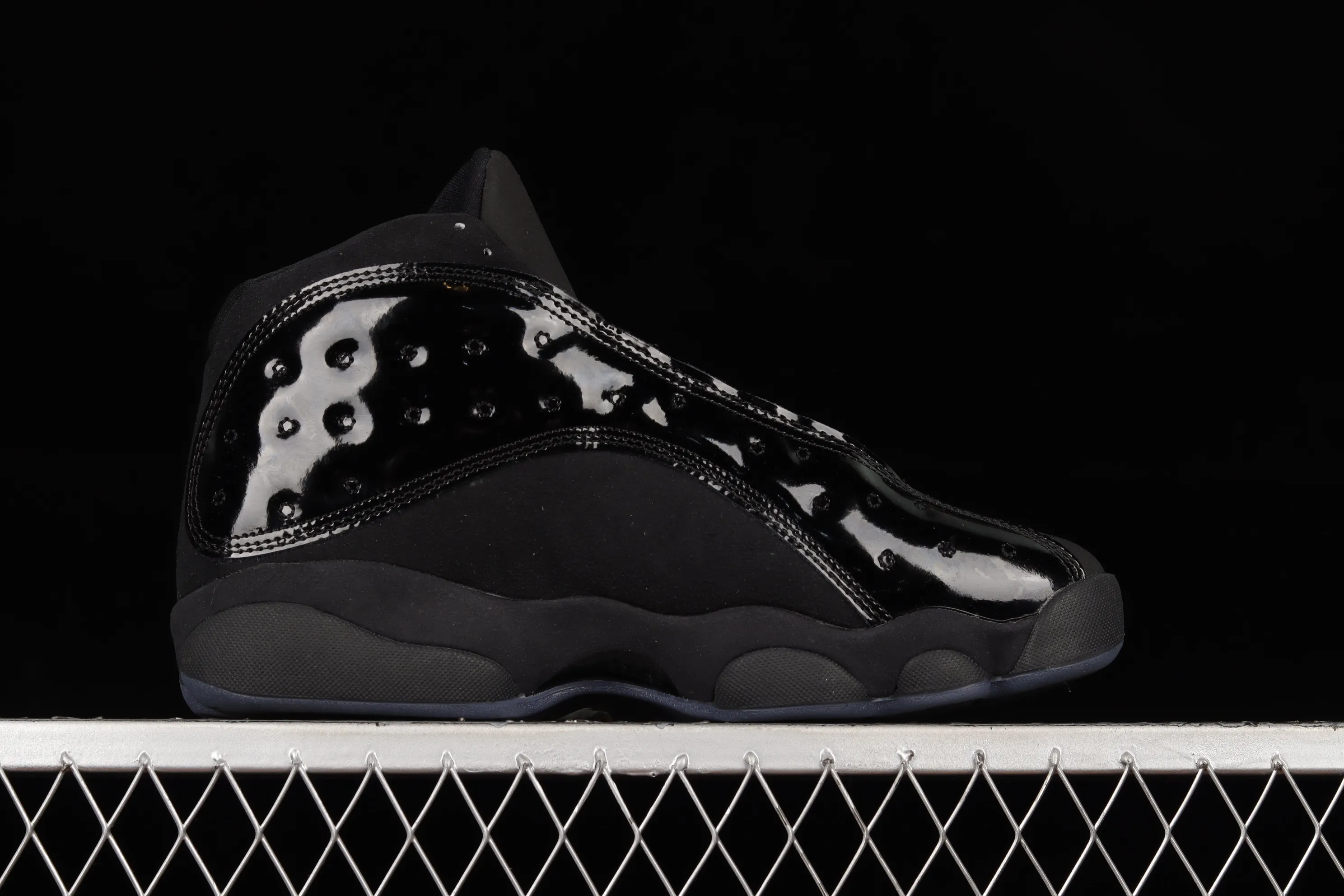 All categories Air Jordan Jordan series basketball shoes Air Jordan 13 Nk Air Jordan 13 "Cap and Gown" AJ13 Joe 13 black cat patent leather high-end replica basketball shoes 414571-012